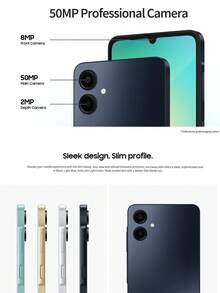 Samsung Galaxy A06 4G 智慧型手機 (4GB+128GB) (6GB+128GB) (4GB+64GB) | 6.7 吋 HD+ 大螢幕 | 50MP 三鏡頭相機 | 5000mAh 長效電池 | 側邊指紋辨識 | Android 系統升級 | 多工處理效能 | 健康與數位福祉 | 時尚設計 | 4G LTE 網路連接 | USB Type-C 介面 | 適合串流、辦公與攝影 - 金色 - 查看 3