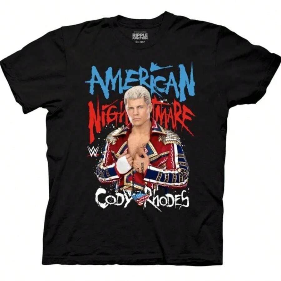 WWE American Nightmare Cody Rhodes T-Shirt Wrestling Fan Shirt - màu đen - Xem 1