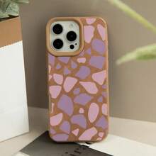 Funda para móvil con diseño de lunares rosa y morado. Compatible con phone 12 Pro, 15, 16 Plus, XS, 13, 11 y 14. Color curry. Suave y sencillo. - Colores mixtos 1 - Ver 1
