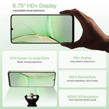UMIDIGI G9T Smartphone Versión Global, Android 14, 8GB+128GB Expandible a 1TB, Pantalla HD+ de 6.75" a 90Hz, Cámara de 13MP, Batería de 5000mAh, Desbloqueo Facial y de Huella Digital, 4G Dual SIM, GPS - Blanco - Ver 7