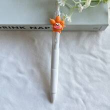 3pcs/5pcs Cute & Funny Vegetable & Flower Shaped Black Quick-Drying Neutral Pens, Gel Pens, Ballpoint Pens, Cute Vegetable & Flower Pressurized Pens, Suitable For Students And Girls, Back To School Gifts, Stocking Stuffers