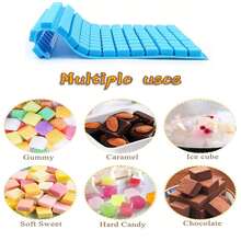126-Cavity Square Silicone Candy Molds For Chocolate, Gummy, Jelly Candies - Multicolor - View 3