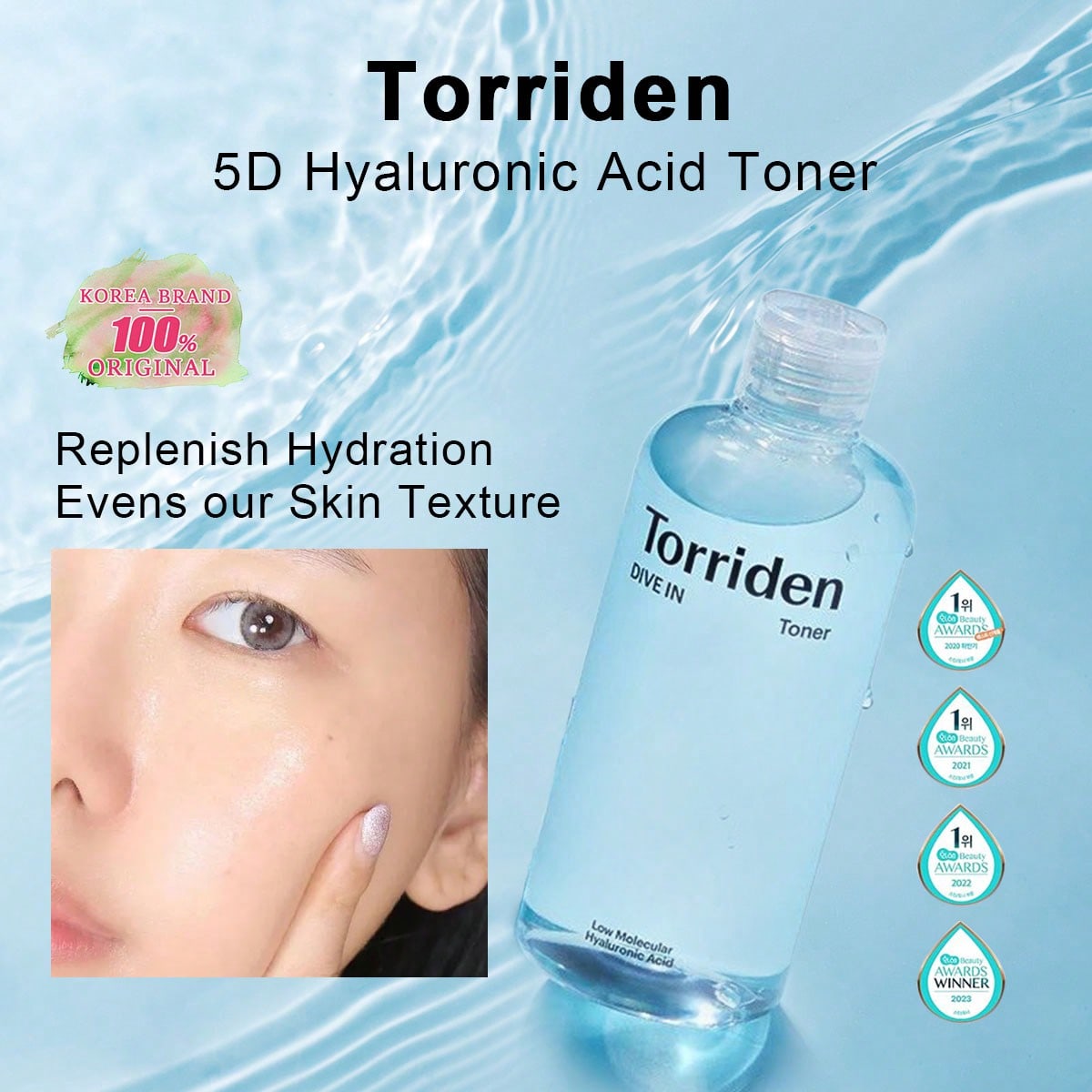 Shein Dive In Toner 300Ml Low Molecular Weight Hyaluronic Acid Facial Toner | Low Ph Facial Mist, Hydrating & Moisturizing, Suitable For Sensitive, Dehydrated, Oily Skin | Vegan Korean Skincare | Korean Cosmetics, Gift Set