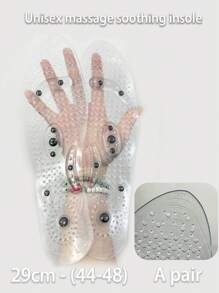 1 对穴位磁力按摩硅胶鞋垫 - 足部疲劳缓解按摩垫，男女通用尺码 35-48、学校、返校、旅行、旅行必需品、家居必需品、水疗、按摩工具、按摩、按摩器、水疗 - 彩色 - 查看 12