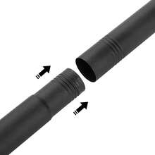 Wall Mounted Mount Telescopic Flag Pole Top Gold Ball Aluminum Flagpole - Black - View 6