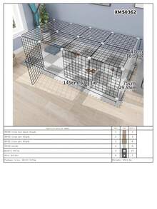 Pagar Hewan Kecil, Kandang Kucing, Anak Kucing, Anak Anjing, Anjing, Kelinci, Guinea Pig, Jaring Penghalang Anti-Kabur - MultiWarna - View 21