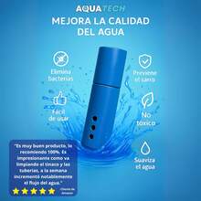 Sistema Dual Antisarro y Desinfectante para Tinaco 3 Meses. Filtro de Agua para Tinaco Previene formación de Sarro, Descalcificador de agua para Tinaco, Cisternas y Depósitos de 450 a 1100 L. 3 Meses - 1 - Ver 6