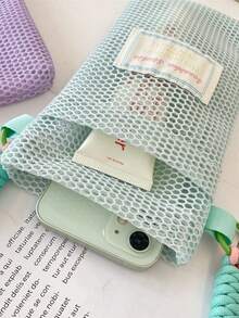 1pc Vibrant And Stylish Bag - Polyester Construction,Classic Holiday Style, Beach Necessities, Beach Essentials, Beach Stuff & Summer Essentials, Newest Holiday Bag, Fashionable Clutch Bags For Woman