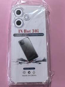 1 pieza Funda transparente anti-caída de cuatro esquinas, adecuada para teléfonos inteligentes de la serie /INFINIX/, funda de teléfono transparente anti-caída de cuatro esquinas, funda de teléfono, cubierta protectora de teléfono, carcasa de teléfono, funda de teléfono, funda de teléfono anti-caída, funda de teléfono transparente, funda de teléfono minimalista, funda de teléfono de unicolor, funda de teléfono transparente, funda de teléfono TPU anti-caída (anti-caída de grado militar)