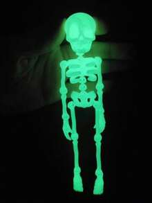 5/2/1pc Random Style Magnetic Movable Skeleton Fridge Magnet - Retro Fantasy Theme, Home Decor, Durable Plastic Octagonal Design, Funny Gift For Halloween, Valentine's Day, Easter, Thanksgiving - Kitchen & Dining Decoration, Cute Fridge Magnet, Seasonal Decor, Humorous Skeleton, Lightweight Home Accessory, 2D Flat, Fun Decoration - Multicolor - View 3