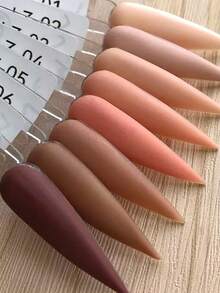 10g/Pc Skin-Tone Acrylic Powder, High Gloss Nude Pink Acrylic Powder, Nail Art DIY Design, Acrylic Nail 3D Sculpture, French Nail Extension & Nail Art, Professional Polymer 3D Acrylic Nail Kit, Holiday Gift Acrylic Press On Nails - Multicolor - View 4