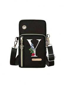 Bolso de teléfono para mujer, mini bolso bandolera, monedero vertical, brazalete deportivo/muñequera para correr, mini bolso bandolera casual para teléfono con orificio para auriculares, adecuado para damas de oficina elegantes, estudiantes universitarias, empresarios, viajeros, trabajadores de oficina, gran regalo para aniversario, parejas, cumpleaños, San Valentín, Navidad, Acción de Gracias, Día del Maestro - Multicolor - Ver 14