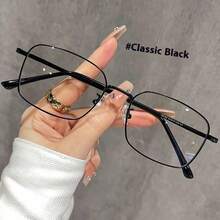 1副女士时尚眼镜，个性化优雅金色镜框，光致变色