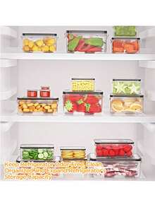 48pcs Food Storage Containers With LIDS, Plastic Food Containers For Kitchen Storage And Organization, Leak-Proof Sealed Containers, Kitchen Food Containers, Including Labels And Pens - Black and White - View 5