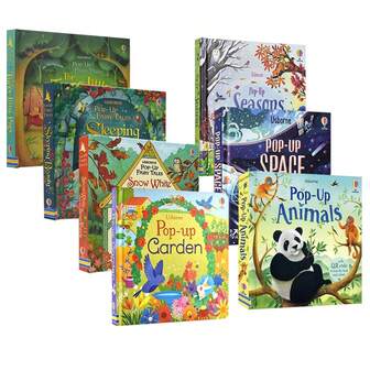 Usborne Pop-Up Fairy Tales 3D Picture Book Cardboard Coloring English Activity Bedtime Story Books For Children Kid Learning Educational Toys Activity Books For Kids