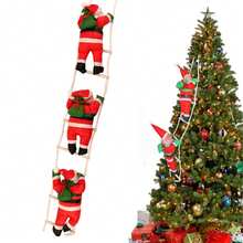 1pc Christmas Decoration, Christmas Hanging Ornaments,Merry Christmas Party Decorations,Santa Claus Rope Climbing & Santa Claus Ladder Climbing Style,Christmas Hanging Pendants For Christmas Tree Fireplace Window ,Family Holiday Christmas Party Home Wall Background Decoration, Christmas Decorations For Home 2025,Happy New Year 2026 Decorations, Christmas Gifts,Christmas Decorations,Christmas Tree Ornaments Decorations,New Year Gifts Home Decor Room Decor Winter Christmas Decorations Home Christmas Gifts Christmas Decor
