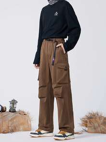 CAMEL CROWN Mono casual para hombre de uso exterior, ropa deportiva de corte holgado, impermeable, adecuado para otoño - Birch Brown - Ver 2
