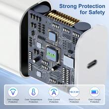 1-2个30W墙式充电器快充适配器，兼容 17 16 15 14 13 12 11 Pro Pro Max Plus/ Mini 6 Air 4 Pro/ - 美規A型插(110-127V) - 查看 3