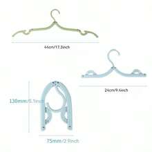 5 Pcs Travel Hangers For Seamless Packing And Organization On Every Trip, Portable Folding Hangers For Suitcase And Carry-On, RV, Cruise, Plane, Camping, Vacation Essentials, Multicolor Set, Space-Saving Wardrobe Helpers For Clothes, Jackets, Tops, Dresses, Skirts, And Garments, Lightweight Travel Accessories That Maximize Closet Space And Quick-Dry Convenience - Multicolor - View 3