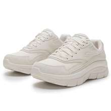 Skechers Giày thường ngày Modern D'LUX Series dành cho nữ, Giày nhẹ dành cho nữ khi đi du lịch và chơi thể thao cự ly ngắn, 158590-OFWT - sữa - Xem 3