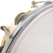 8/10-Inch Tambourine Double Row Metal Jingles Hand Held Tambourine Drum Musical Instrument - Multicolor - View 3