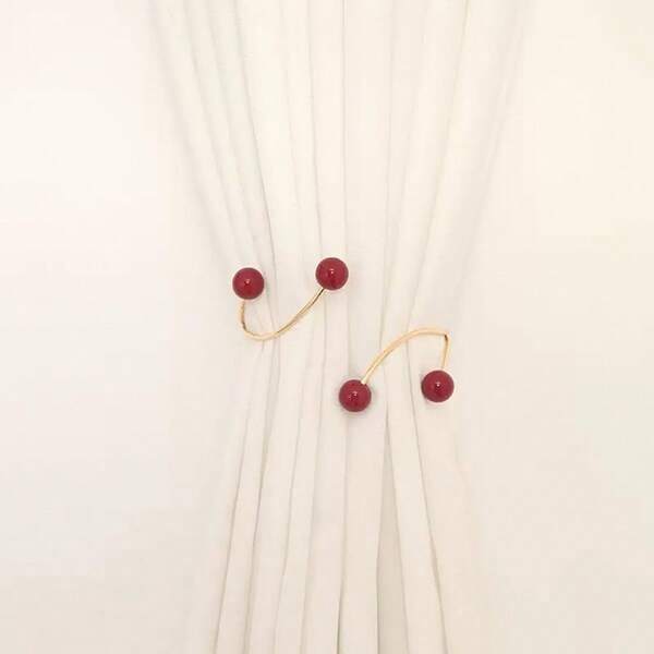 1pc Modern Minimalist Metal Curtain Clip, No Drill Curtain Holder, Window Decor Curtain Tie Back