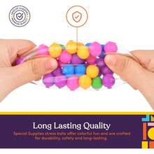 Squishy Stress Ball Squeeze, Color Sensory Toy, Relieve Tension, Anxiety, Home, Travel And Office Use, Fun For Kids And Adults (4-Pack),Back To School Supplies - 1 - 查看 2
