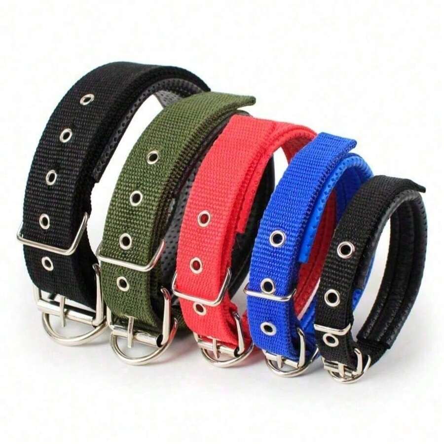 Adjustable Soft Padded Breathable Reflective Durable Pet Dog Collar - Suitable For Small, Medium And Large Pets - Easy To Put On And Take Off, Great For Walking, Running And Outdoor Activities