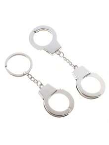 1 pièce Porte-clés personnalisé en forme de menottes, accessoire de sac simple, adapté comme cadeau pour les amis. Petit accessoire de porte-clés - Multicolore - Voir 14