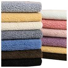 Sherpa Fleece Fabric Thermal Lined Material DIY Sewing Crafts Materials For Coat Sweatershirt, Blanket, Hat, Doll Sewing Craft Material For Super Soft & Cozy Fuzzy Blanket