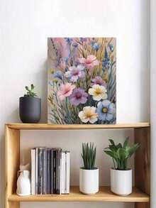 1 Set Mother's Day Beautiful Flowers DIY Painting By Numbers Unframed Kit, Home Decor For Living Room & Bedroom, Ideal Gift For Birthday & Holiday, 40*50CM - Pink - View 2