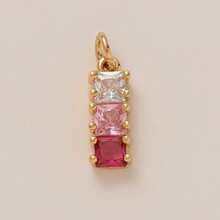 1pc Fashionable & Exquisite Gold-Tone Pig, Cherry Fish, Mushroom Cake Pendant With Cubic Zirconia, Suitable For DIY Necklace, Bracelet, Earring, Bag Chain, Keychain, 18K Gold Plated, Creative Pendant Gift For Wife, Mother, Girlfriend - Multicolor - View 14
