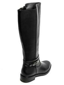 زجاجات كافاليير فام الجمل إن سويدين مع العروس و élastique latéral - أسود 6359 - مشاهدة 5