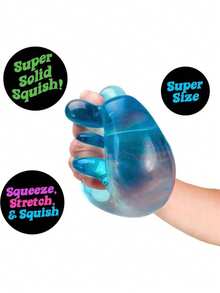 Schylling NeeDoh Nice Sensory Squeeze Stiffen 立方体形状感官玩具 - 挤压、按压、拉动感官玩具 - 压力释放玩具、自闭症减压玩具、派对礼品和节日礼物、超棒的生日礼物、有趣的派对礼品、万圣节礼物偏好 - 彩色 - 查看 6