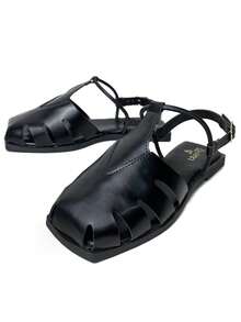 Women's Flat Sandals, Closed Toe, Comfortable, Fashionable, With Buckle Ref. 034/10 - 黑色 - 查看 1