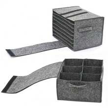 2PCS Caravan Plate Holder Tableware Storage Bag For Motorhome Campervan Boat Cupboard - Dark Grey - View 3