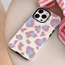 Funda para teléfono (1 unidad) con estampado único de leopardo y flores en 360°. Diseño 2 en 1 bonito y minimalista. Resistente a caídas y golpes. Cobertura total. Compatible con phone 16 Pro/16 Pro Plus/16/15/14/13/12/11. ¡Ideal para las fiestas! - Blanco 3 - Ver 5