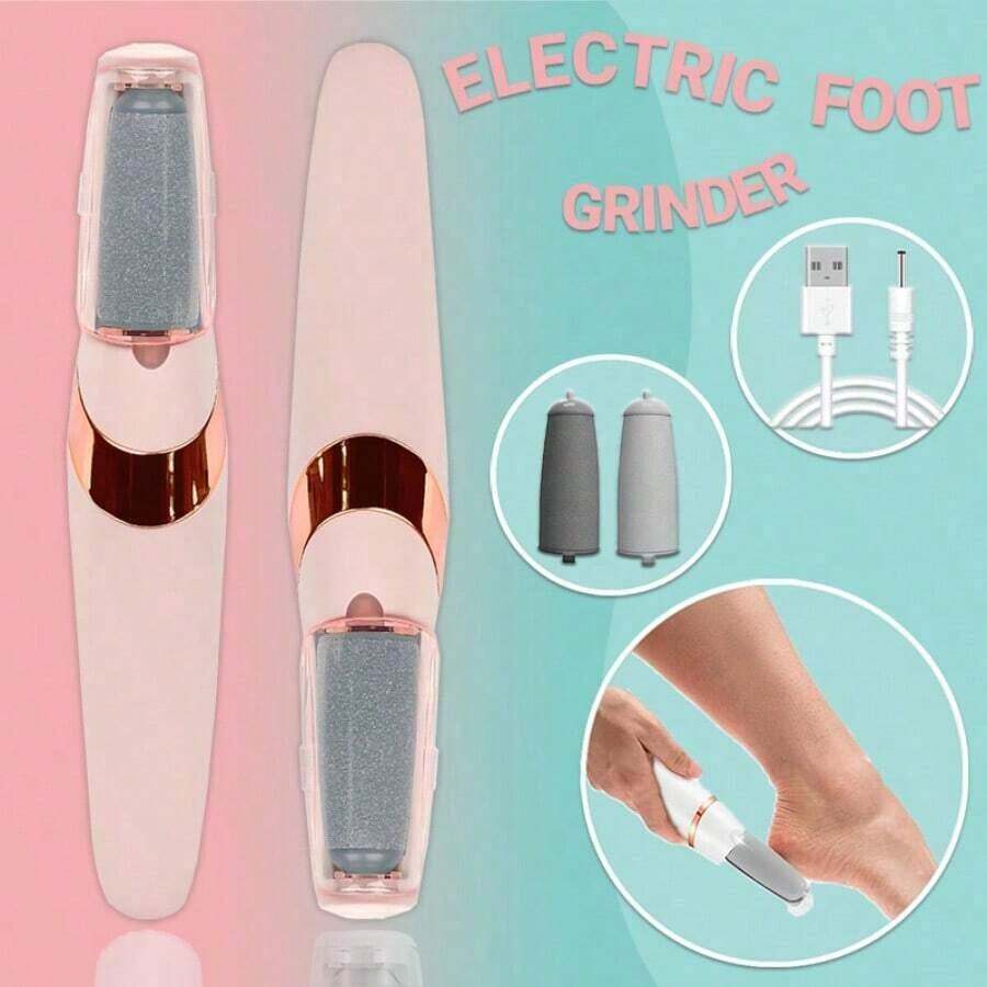 Electric Foot File, Foot Callus Remover, Equipped With Two Different ...