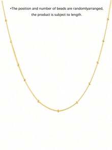 1pc S925 Sterling Silver Long Ball Chain Necklace, Adjustable Length Minimalist Unique Design, Christmas Gift For Girlfriend/Best Friend, Everyday Jewelry Accessory