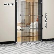 Pet Gate Fence Isolation Door Barrier Dog Fence Blocking Board Anti-Dog Indoor Dog Barrier Stair Railing Teddy Fence - Multicolor - View 3