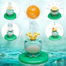4 Modes Baby Bath Toy | No-Mildew Sprinkler Toy For 18M+ Toddlers | Fun Pool & Beach Water Play Set | Shower Bathtub Gift For Boys Girls - Green - View 3
