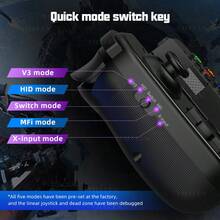 D3S 无线拉伸游戏控制器带 3D 霍尔操纵杆适用于 PC/Switch/Android/IOS 吃鸡游戏手柄 - 彩色 - 查看 5