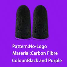 Ultra-Thin Breathable 24-Hour Durable Finger Sleeve For Mobile Gaming: Sweat-Proof, Non-Slip, High Sensitivity Touchscreen Finger Gloves, Suitable For Gamers - Purple - View 13