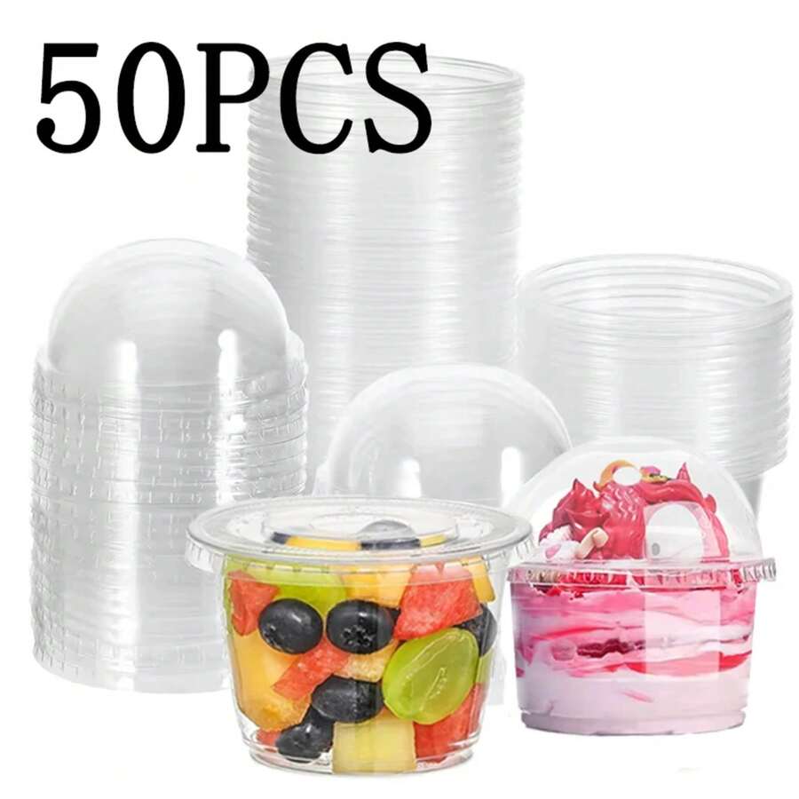 Disposable Food Containers - 300ML-10OZ-flat Lids - View 1