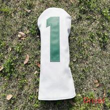 Golf Club Head Cover, Golf Club Protective Sleeve, Driver PU Material Better Protection For Golf Clubs, Practical Minimalist Style - White - View 3