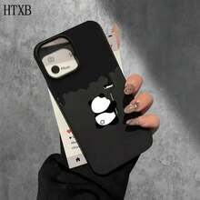 Funda protectora para phone con diseño de oso pintado en una pared y orificios grandes. Compatible con phone 16 Pro, 16, 15 Pro, 14, 14 Fundas para phone 16 Pro, 15 Pro, 14, 14 Plus, 14 Pro, 13, 13 Pro, 12 Pro y 11 Pro. Ideales para cumpleaños y celebraciones. - Blanco - Ver 8