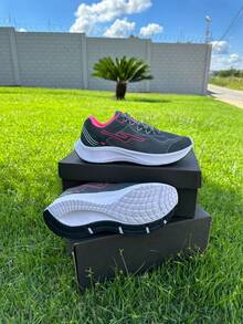 Women's Tennis Shoes Gym Running Walking Everyday Work Super Light Comfortable Cheap. - Xám 98T - Xem 4