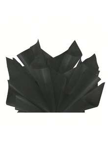 12pcs Black Thin Wrapping Paper, Colorful Wrapping Paper Tissues For Various Occasions - Black - View 5