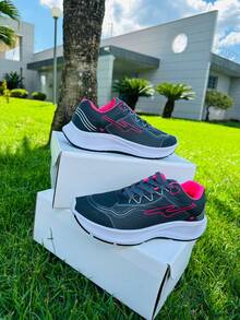 Women's Tennis Shoes Gym Running Walking Everyday Work Super Light Comfortable Cheap. - Xám 98T - Xem 2