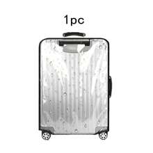 3pcs Transparent Heavy-Duty Scratch-Resistant Waterproof Suitcase Protective Cover